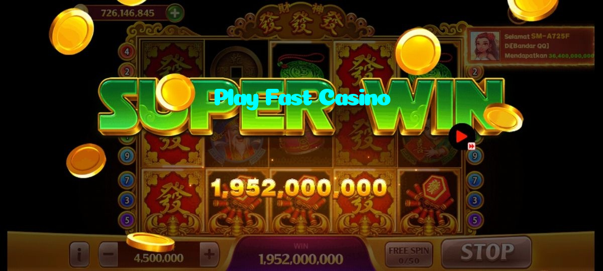 Play Fast Casino casino presented on mobile device in Pakistan with slots and live games
